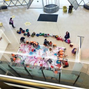 Kindergarten class participating in 2018 SAHMRI artists-in-residence project